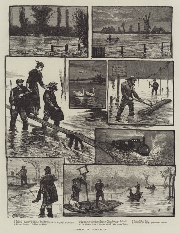Oversvømmelser i Thames Valley af William Bazett Murray