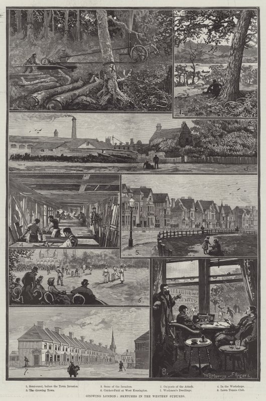 Voksende London, skitser i de vestlige forstæder af William Bazett Murray