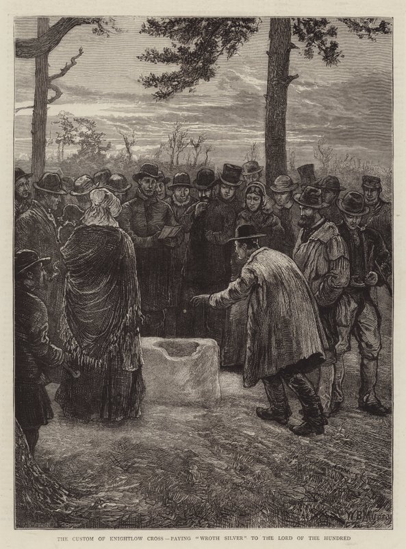 Skikken med Knightlow Cross, der betaler Wroth Silver til Lord of the Hundred af William Bazett Murray