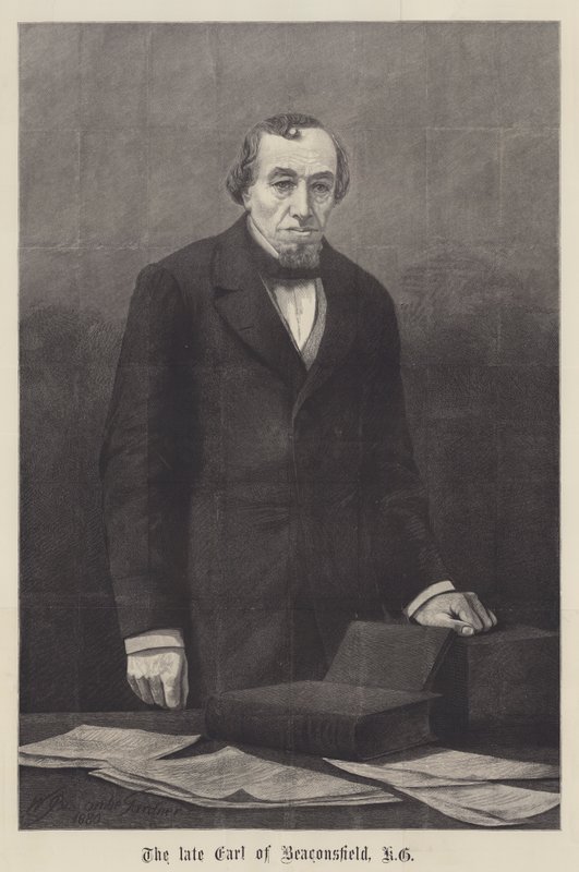 Den afdøde jarl af Beaconsfield, KG af William Biscombe Gardner