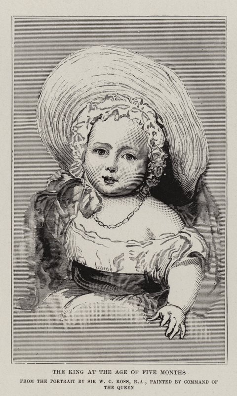 Kongen i en alder af fem måneder af William Charles Ross