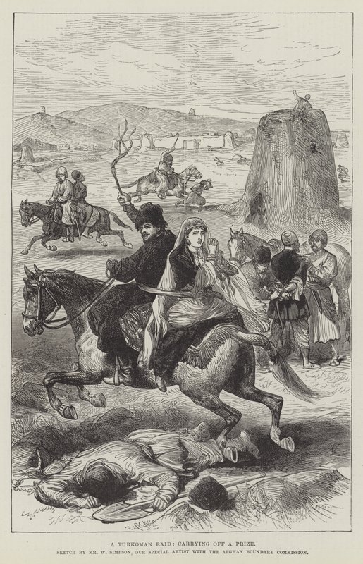 Et turkomansk raid med en pris af William Crimea Simpson
