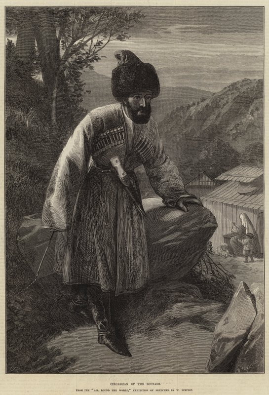 Circassian fra Soubash af William Crimea Simpson