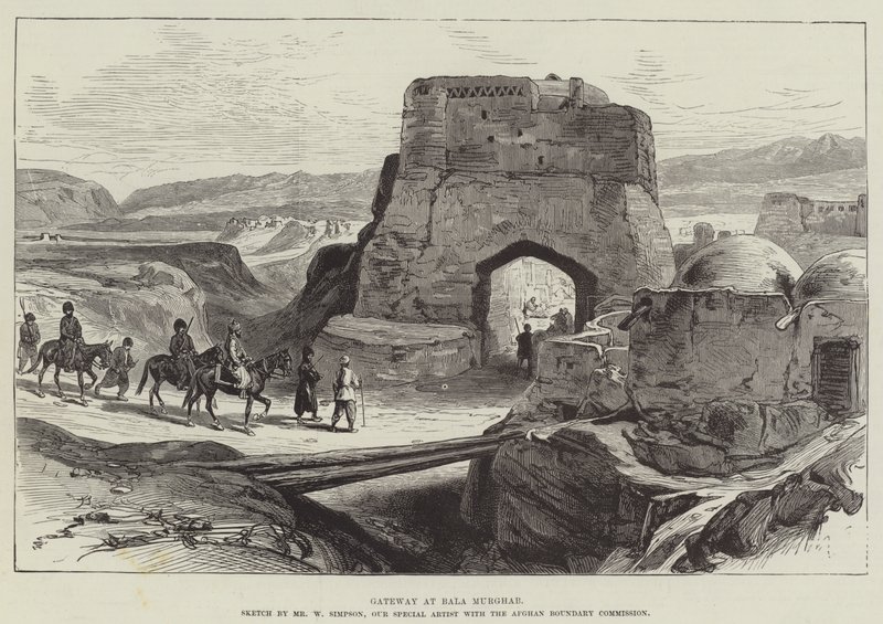 Gateway ved Bala Murghab af William Crimea Simpson
