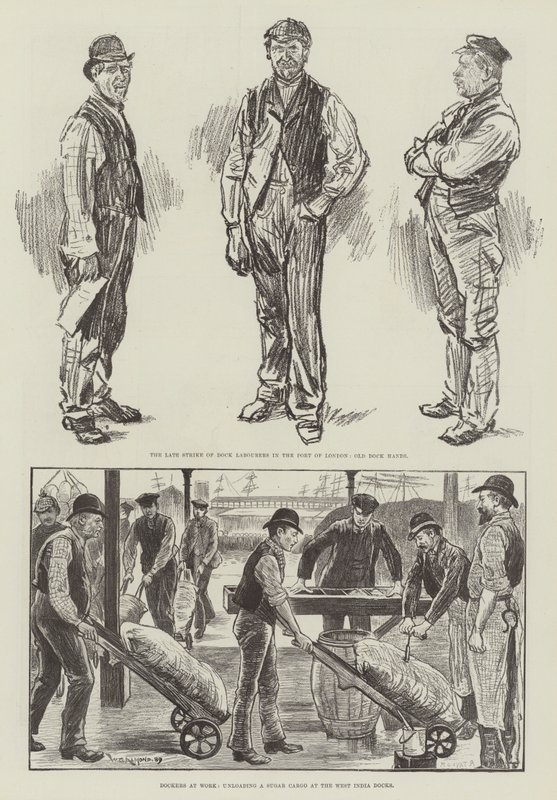 London Dock Strike i 1889 af William Douglas Almond