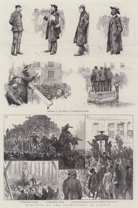 Arbejdsløses møder i London af William Douglas Almond