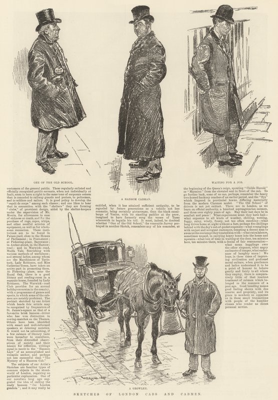 Skitser af London Cabs and Cabmen af William Douglas Almond