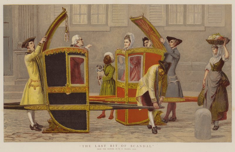 Den sidste bid af skandalen (chromolitho) af William Frederick Yeames