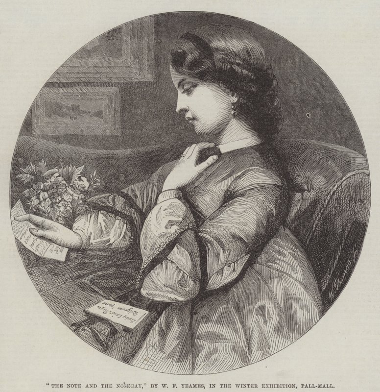 Note og Nosegay af William Frederick Yeames