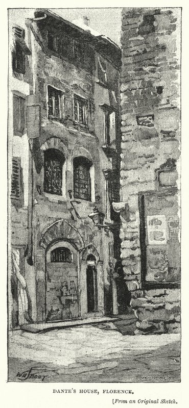 Dantes House, Firenze af William Henry James after Boot