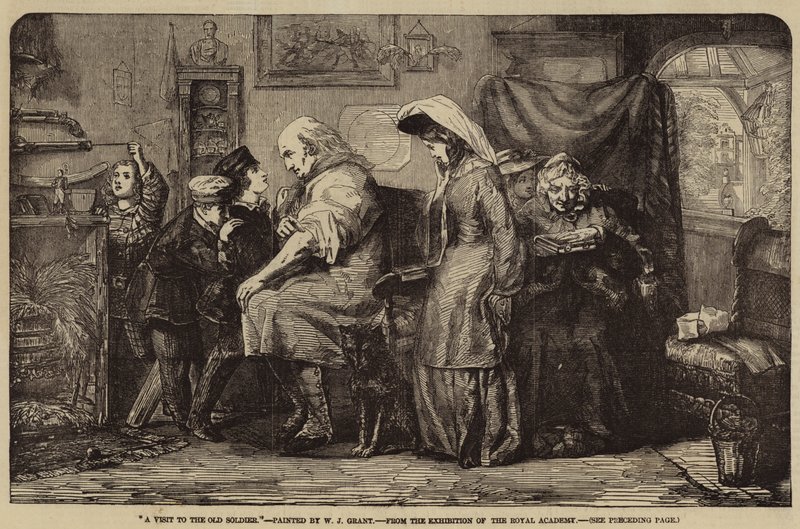 Et besøg hos den gamle soldat af William James Grant