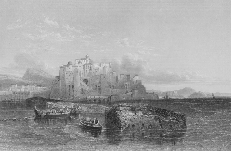 Pozzuolo, den gamle Puteoli, St Pauls landingssted af William Leighton Leitch