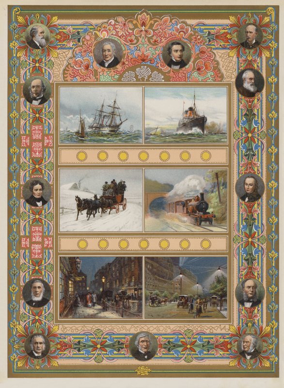 Dampens og elektricitetens triumf (chromolitho) af William Lionel Wyllie