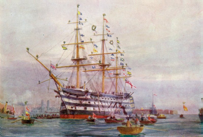 Et Trafalgar-jubilæum af William Lionel Wyllie
