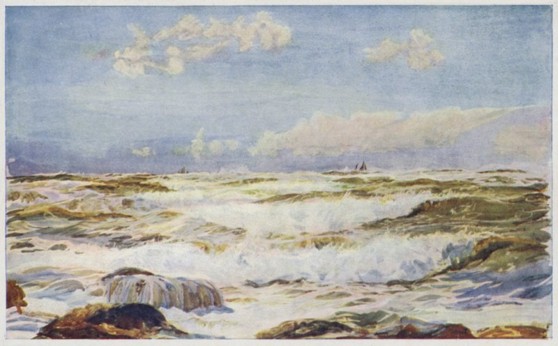 Breakers på den franske kyst af William Lionel Wyllie
