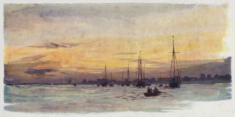 Burnham-on-Crouch, aften af William Lionel Wyllie