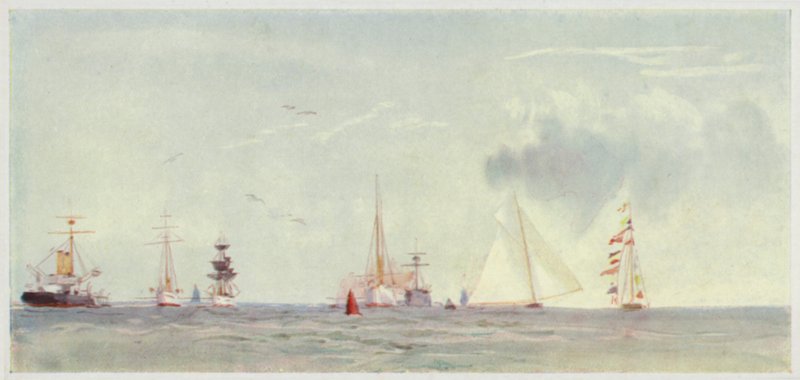 Cowes Roads, Regatta Time af William Lionel Wyllie