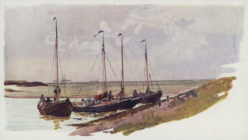 Hollandske Muslingebåde ved Flushing af William Lionel Wyllie