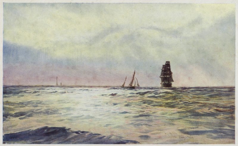 Eddystone Fyrtårn af William Lionel Wyllie
