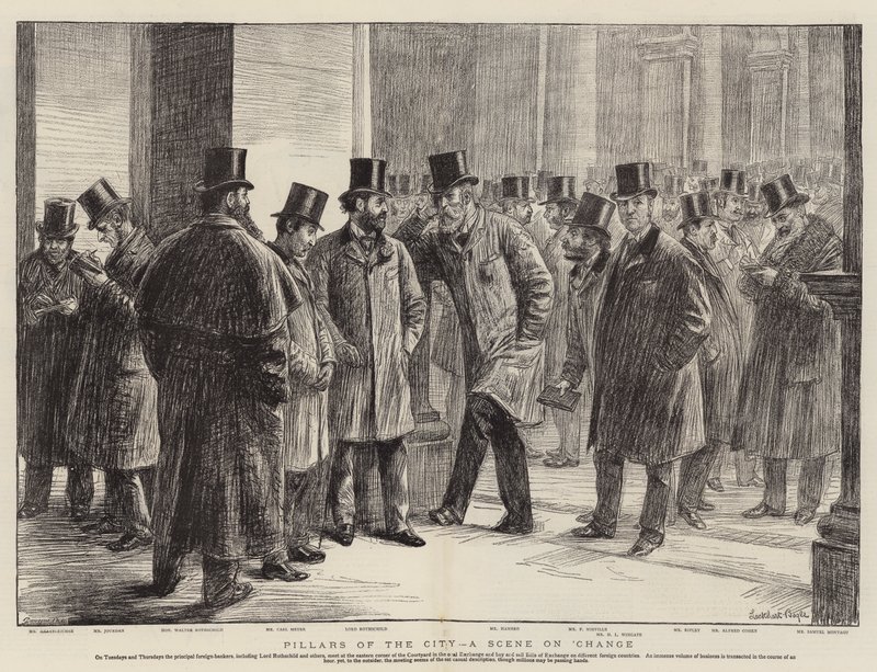 Byens søjler, en scene i bytte af William Lockhart Bogle