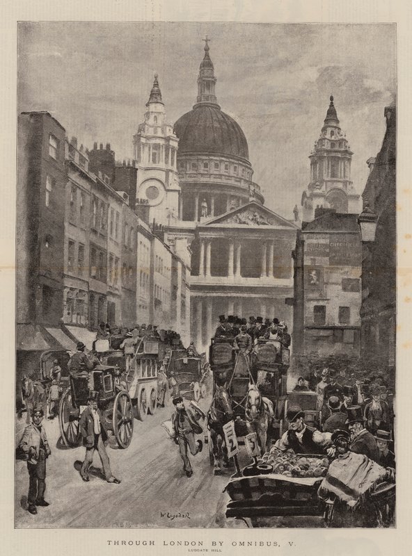 Gennem London af Omnibus, V af William Logsdail