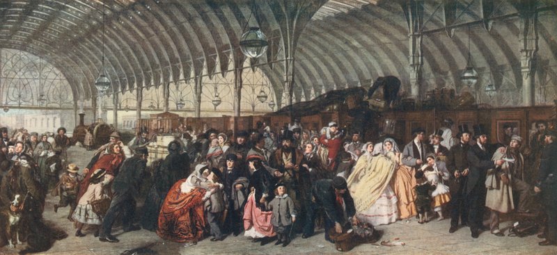 Jernbanestationen, 1862 af William Powell Frith
