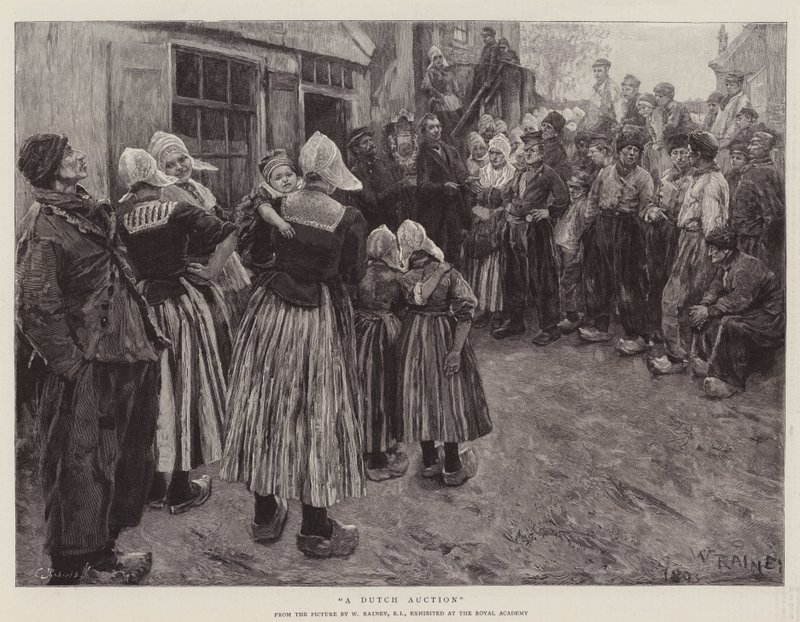En hollandsk auktion af William Rainey
