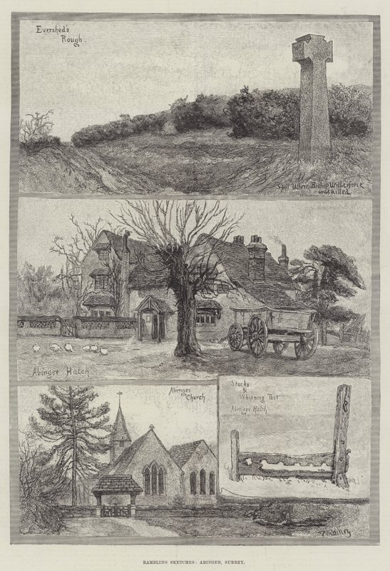 Vandrende skitser, Abinger, Surrey af William Rainey