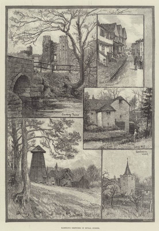 Vandrende skitser i Rural Sussex af William Rainey