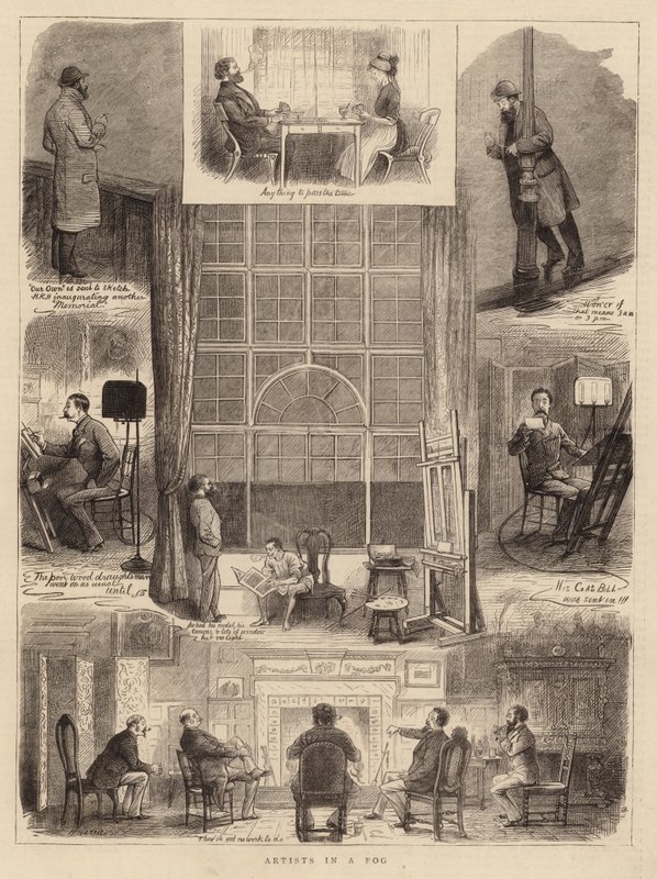 Kunstnere i en tåge af William Ralston