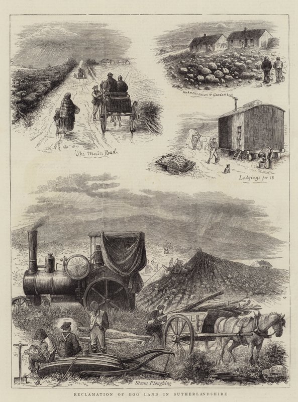 Genvinding af Bog Land i Sutherlandshire af William Ralston