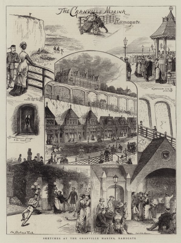 Skitser ved Granville Marina, Ramsgate af William Ralston