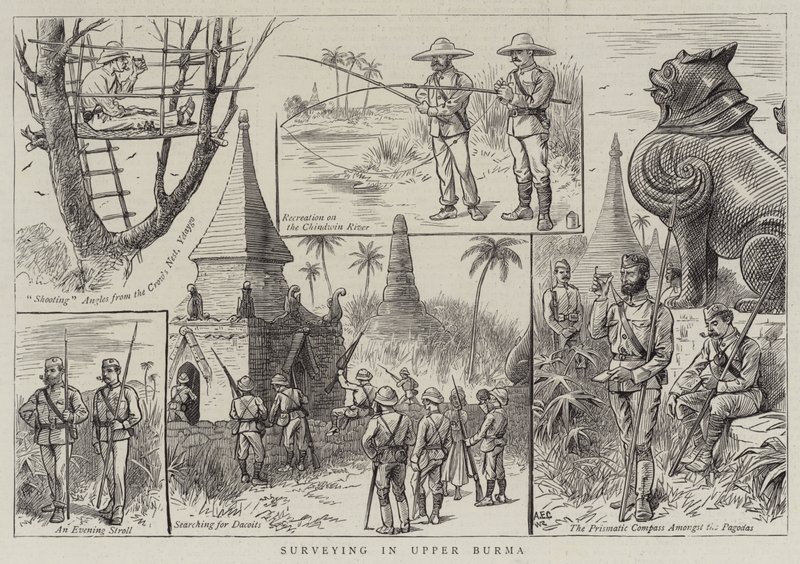 Opmåling i Øvre Burma af William Ralston