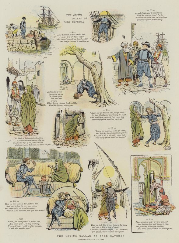 The Loving Ballad of Lord Bateman (chromolitho) af William Ralston