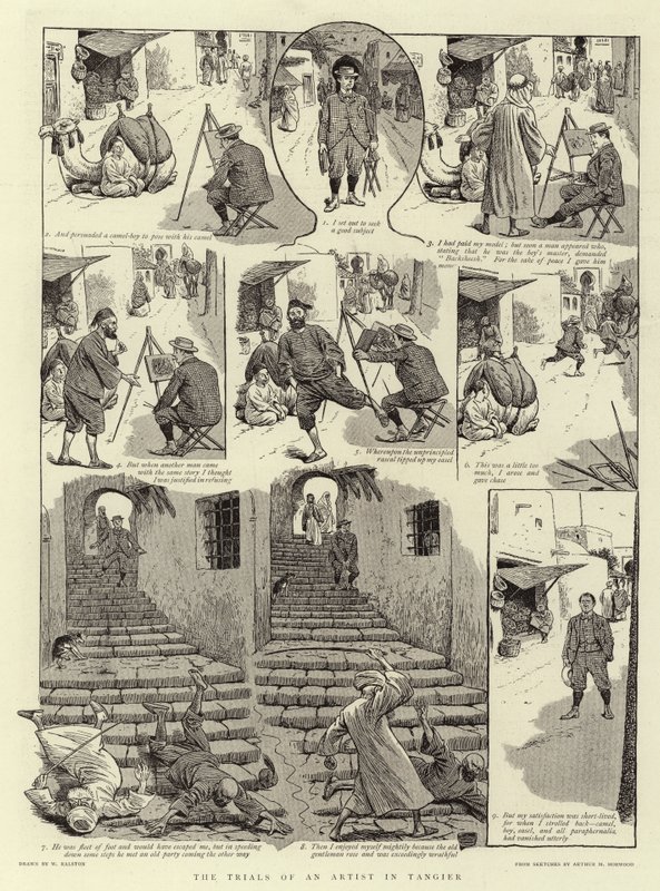 En kunstners prøvelser i Tanger af William Ralston