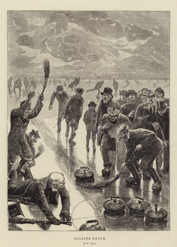 Curling kamp af William Small