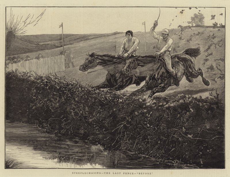 Steeplechasing, det sidste hegn, før af William Small