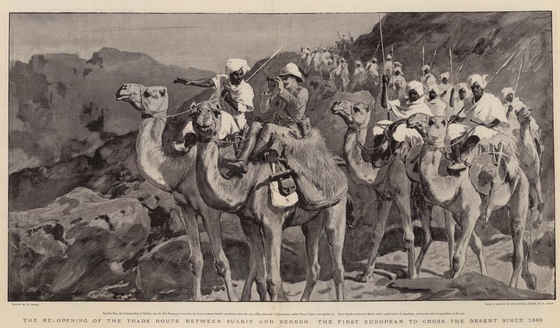 Genåbningen af handelsruten mellem Suakin og Berber, den første europæer, der krydsede ørkenen siden 1883 af William Small