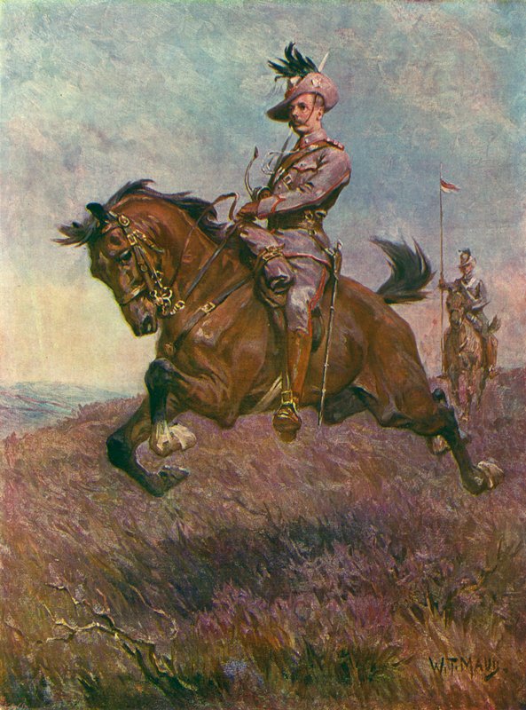 Officer og soldat i New South Wales Lancers, boerkrigen, Sydafrika af William T. Maud