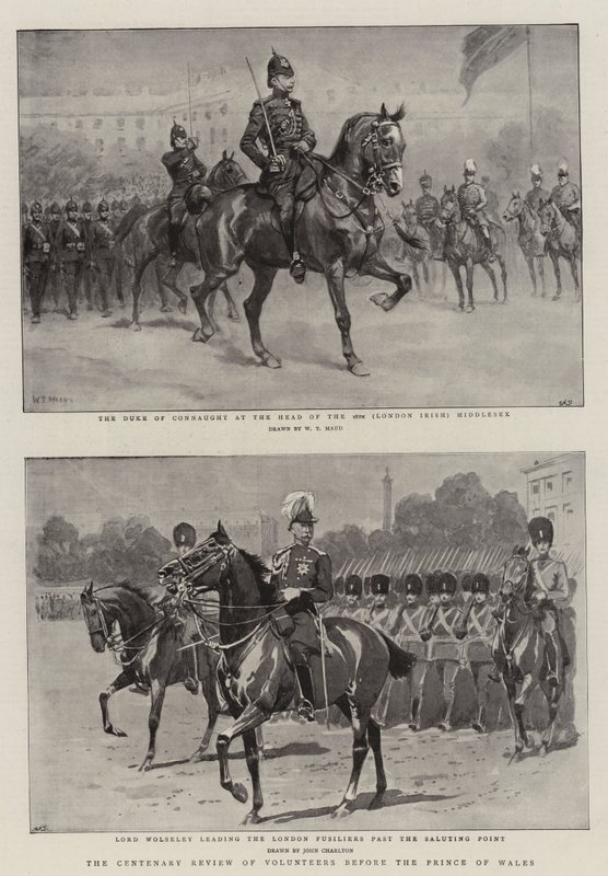 Hundredårsoversigt over de frivillige for Prinsen af Wales af William T. Maud