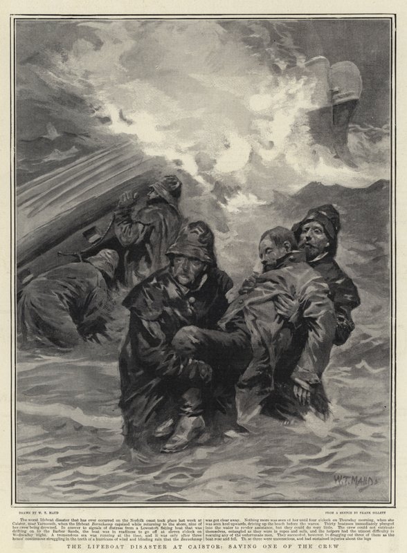 Redningsbådkatastrofen ved Caistor, reddede en af besætningen af William T. Maud