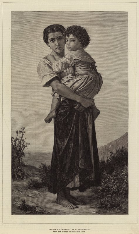Unge bohemer af William Adolphe Bouguereau