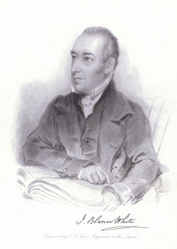 Joseph Blanco White, spansk teolog og digter (gravering) af William (after) Behnes