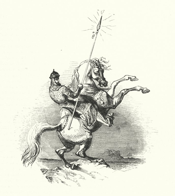 Horseman Of Brass (gravering) af William (after) Harvey