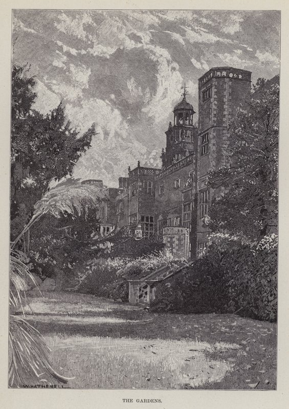 Hatfield House, The Gardens (litho) af William (after) Hatherell