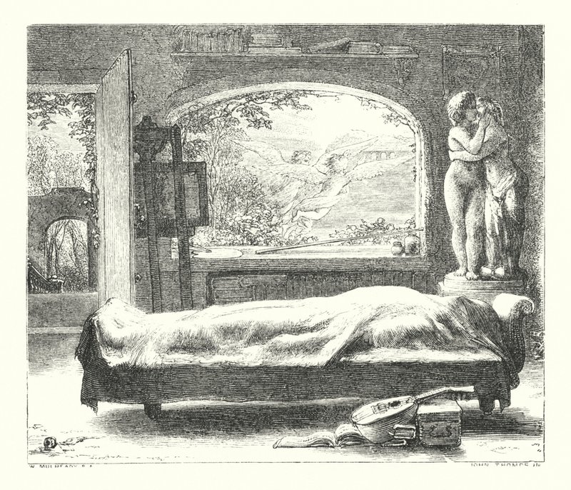 Det øde hus (gravering) af William (after) Mulready