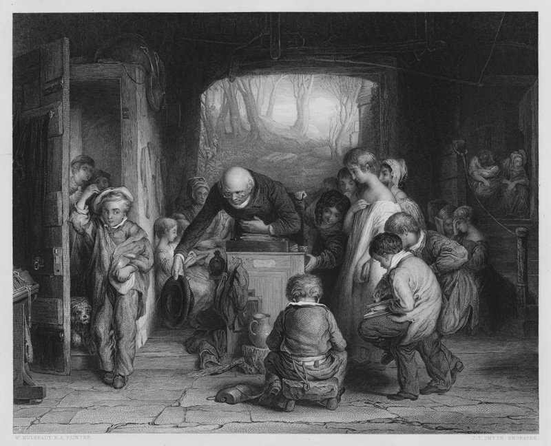 The Last In, fra billedet i Vernon Gallery (gravering) af William (after) Mulready
