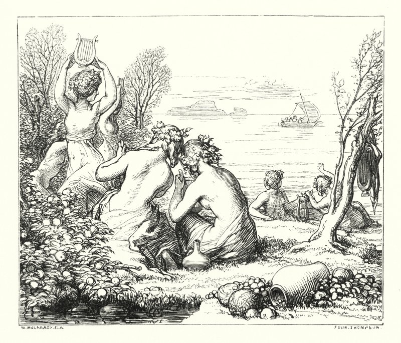 The Sea-Fairies (gravering) af William (after) Mulready