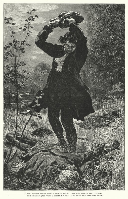 Drømmen om Eugene Aram (gravering) af William (after) Small