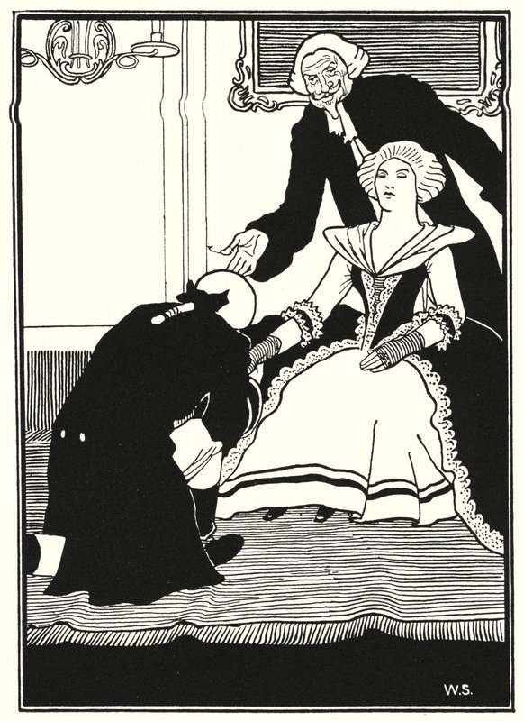 Illustration til baron Munchausens eventyr (gravering) af William (after) Strang